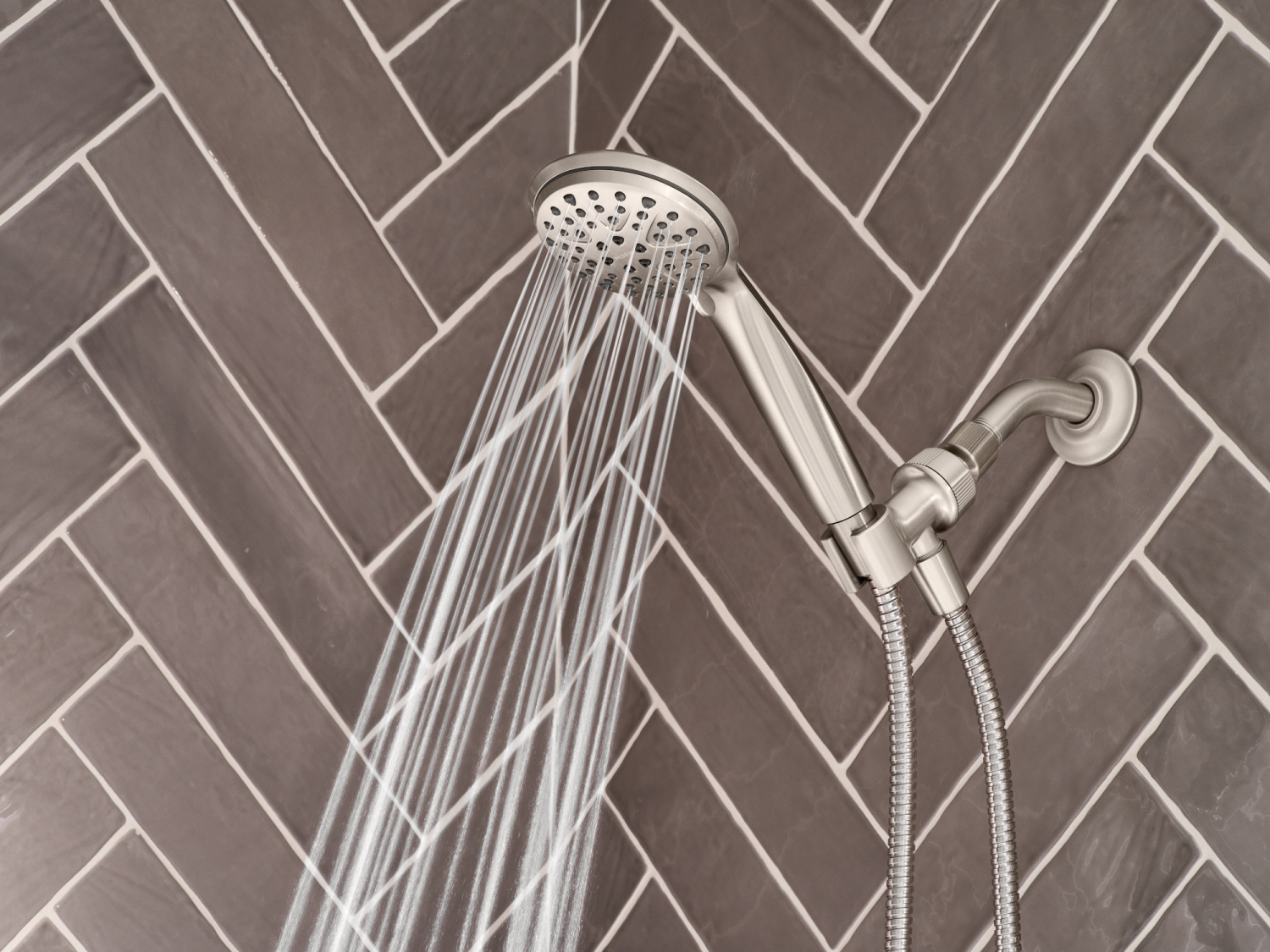 slide 2 of 4, Moen Attune 218H0SRN Six-Function 4-Inch Handheld Shower, Spot Resist Brushed Nickel, 1 ct