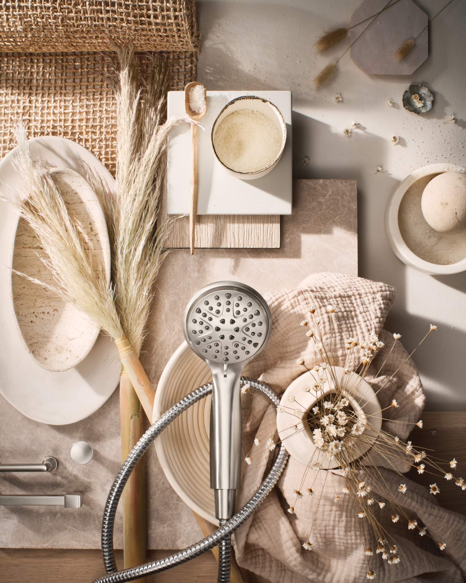 slide 4 of 4, Moen Attune 218H0SRN Six-Function 4-Inch Handheld Shower, Spot Resist Brushed Nickel, 1 ct