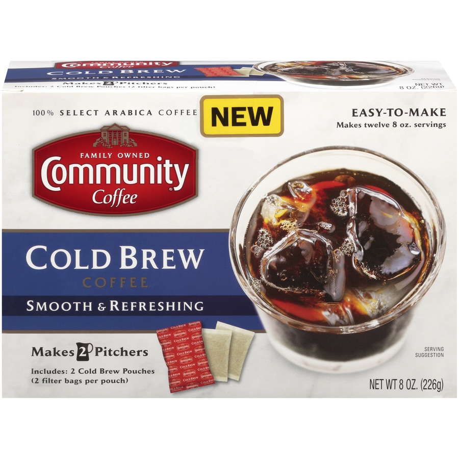 slide 1 of 7, Community Coffee Cold Brew Coffee - 8 oz, 8 oz