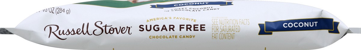 slide 6 of 7, RUSSELL STOVER Sugar Free Coconut Chocolate Candy, 10 oz. bag (˜ 20 pieces), 10 oz