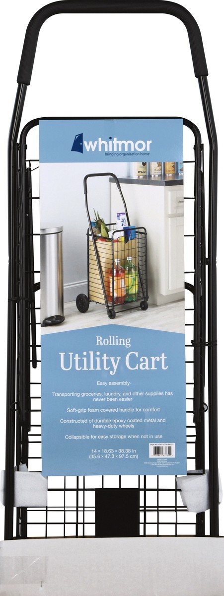 slide 4 of 10, Whitmor Rolling Utility Cart 1 ea, 1 ct