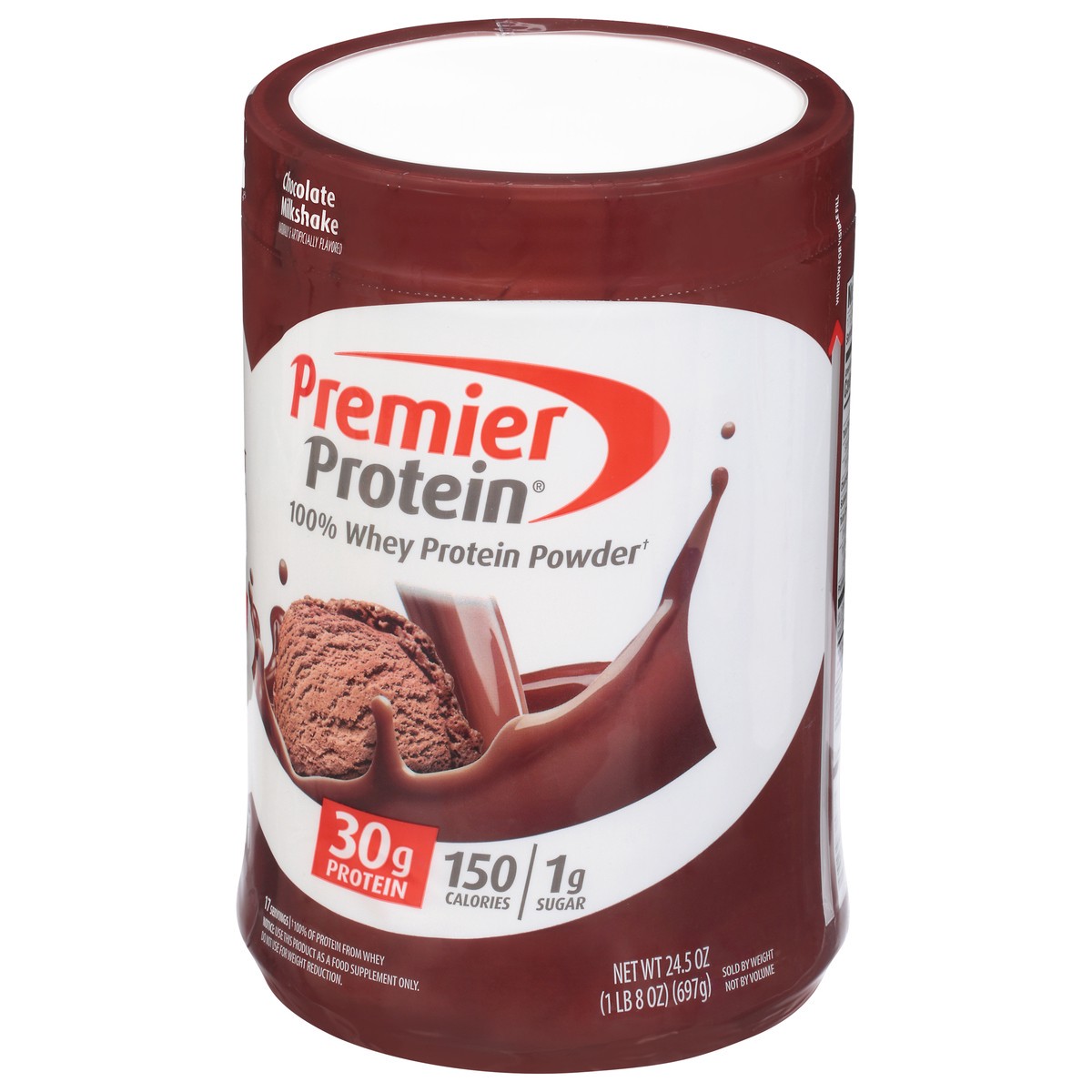 slide 3 of 9, Premier Protein 100% Whey Protein Powder - Chocolate Milkshake - 24.5oz, 24.5 oz