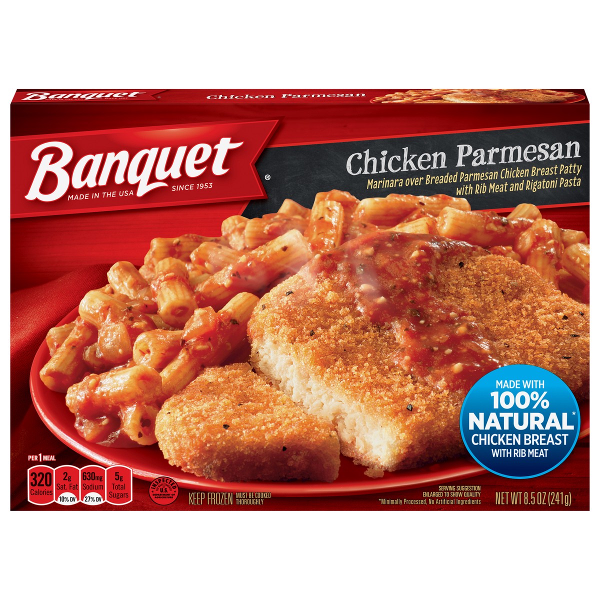 slide 1 of 5, Banquet Chicken Parmesan 8.5 oz, 8.5 oz