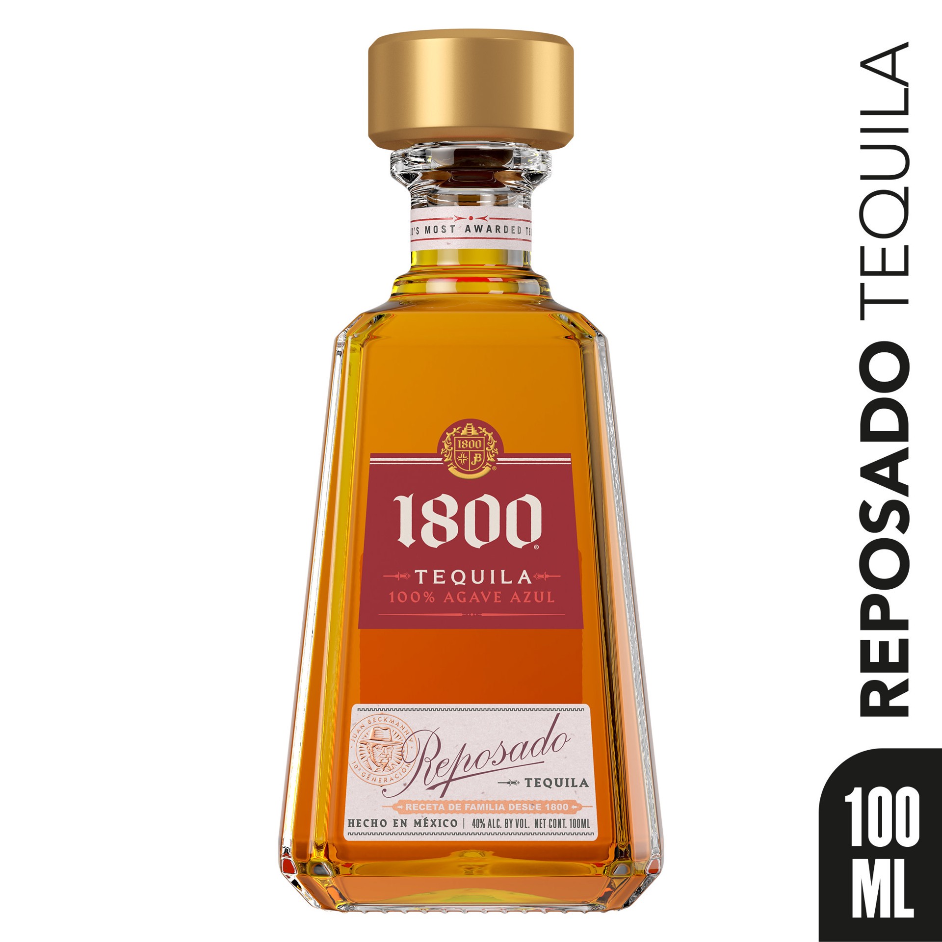 slide 1 of 8, 1800 Tequila Reposado 80 Proof (100 ml), 100 ml