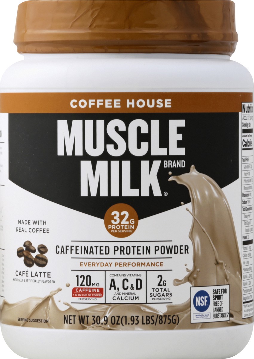 slide 4 of 7, Muscle Milk Protein Powder 30.9 oz, 1.93 lb