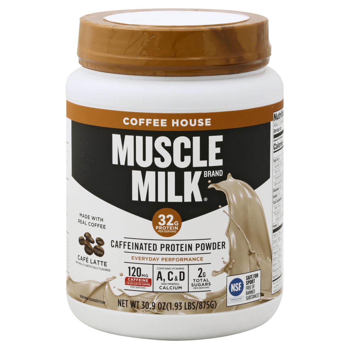 slide 1 of 7, Muscle Milk Protein Powder 30.9 oz, 1.93 lb