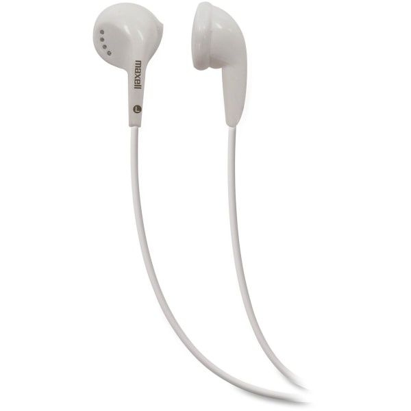 slide 1 of 1, Maxell Eb-95 White Earbuds, 1 ct