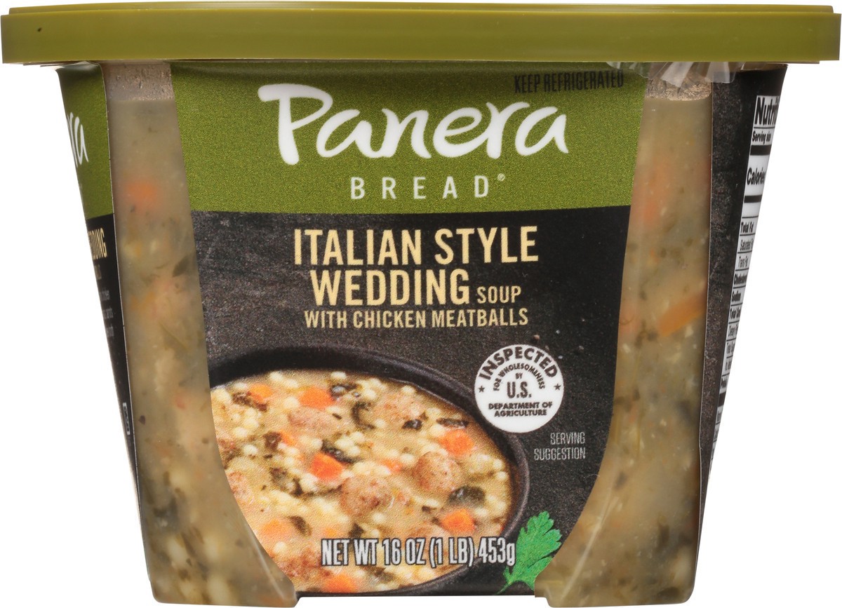 slide 4 of 11, Panera Bread Italian Style Wedding Soup with Chicken Meatballs 16 oz, 1 ct