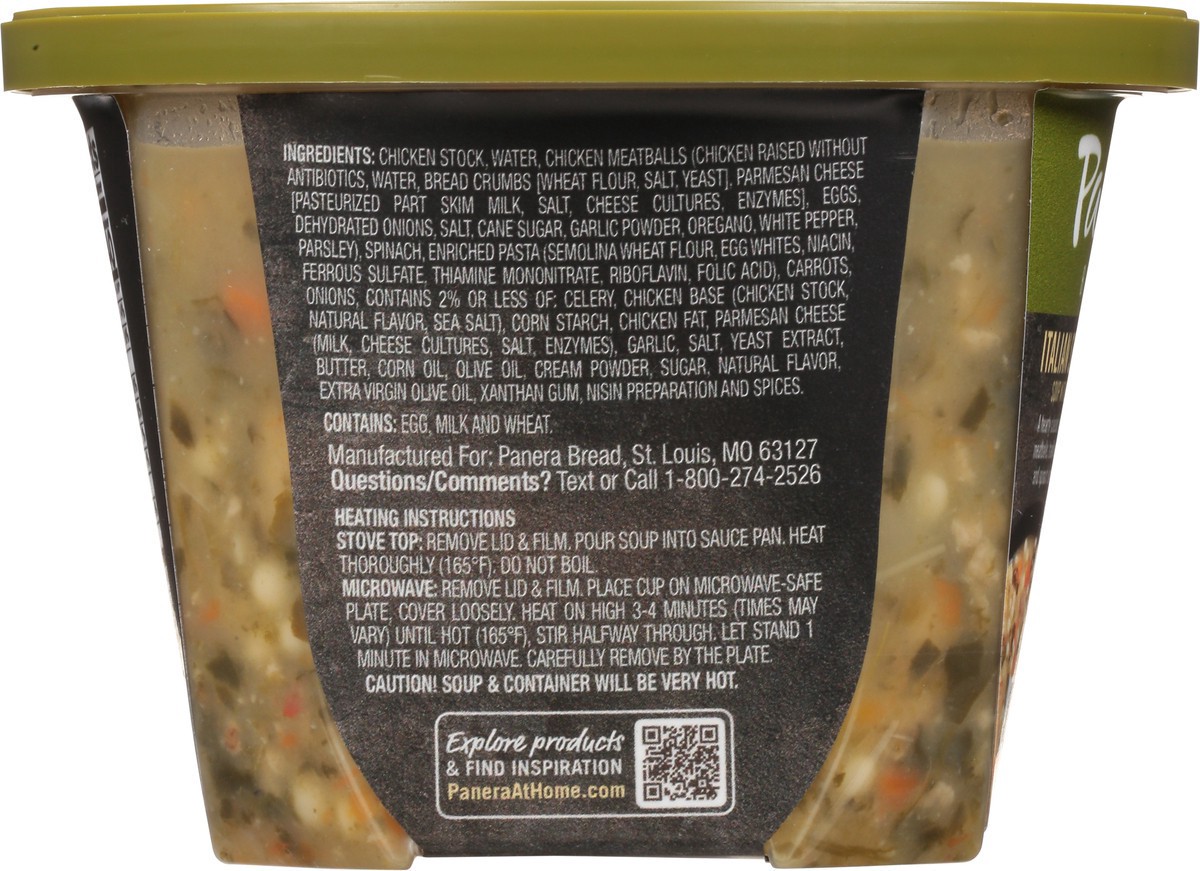 slide 8 of 11, Panera Bread Italian Style Wedding Soup with Chicken Meatballs 16 oz, 1 ct