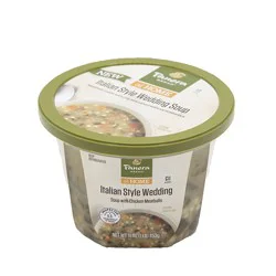 Panera Bread Italian Style Wedding Soup with Chicken Meatballs 16 oz