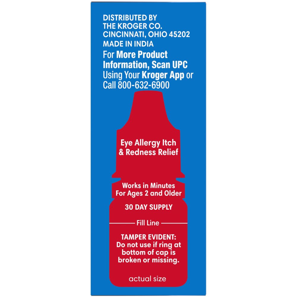 slide 2 of 3, Kroger Eye Allergy Itch And Redness Relief Drops, 1 ct