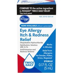 Kroger Eye Allergy Itch And Redness Relief Drops