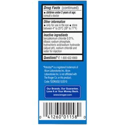 Kroger Eye Allergy Itch And Redness Relief Drops