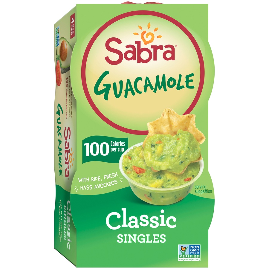 slide 2 of 7, Sabra Classic Guacamole Singles - 8oz/4ct, 4 ct; 8 oz