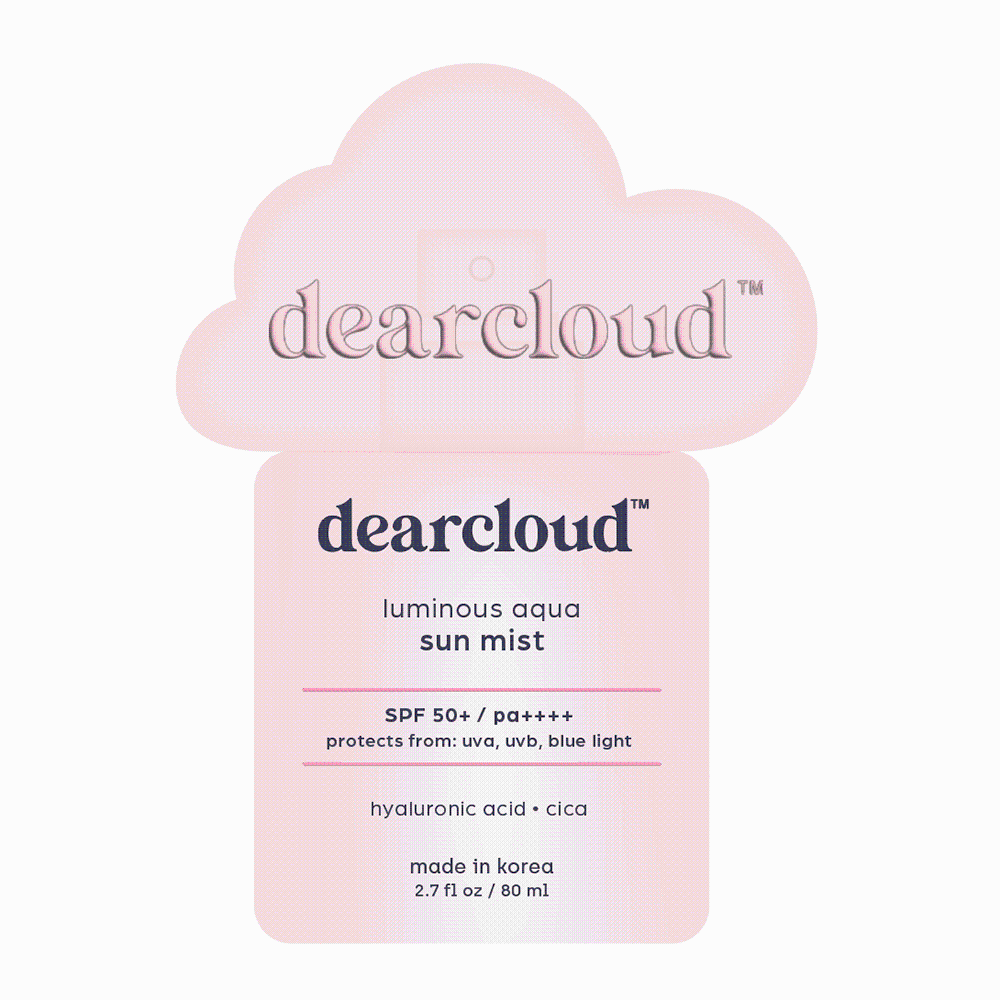 slide 1 of 1, Dearcloud™ Luminous Aqua SPF 50 Sun Mist, 2.7 fl oz