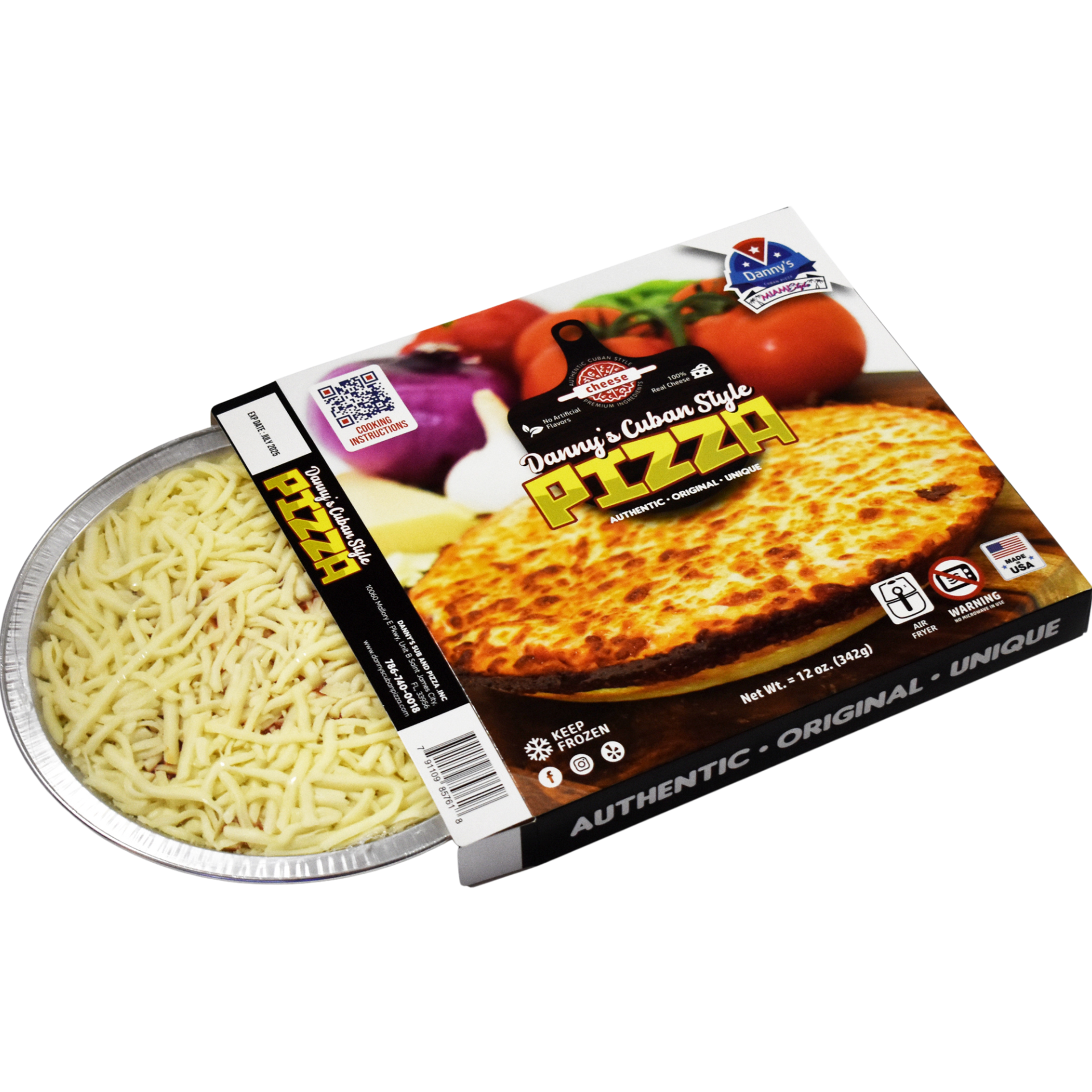 slide 1 of 1, Danny's Cuban Pizza Cheese, 12 oz