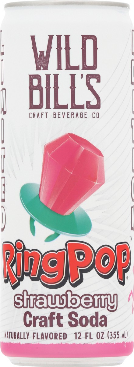 slide 4 of 14, Wild Bills Soda Ring Pop Strawberry, 12 oz
