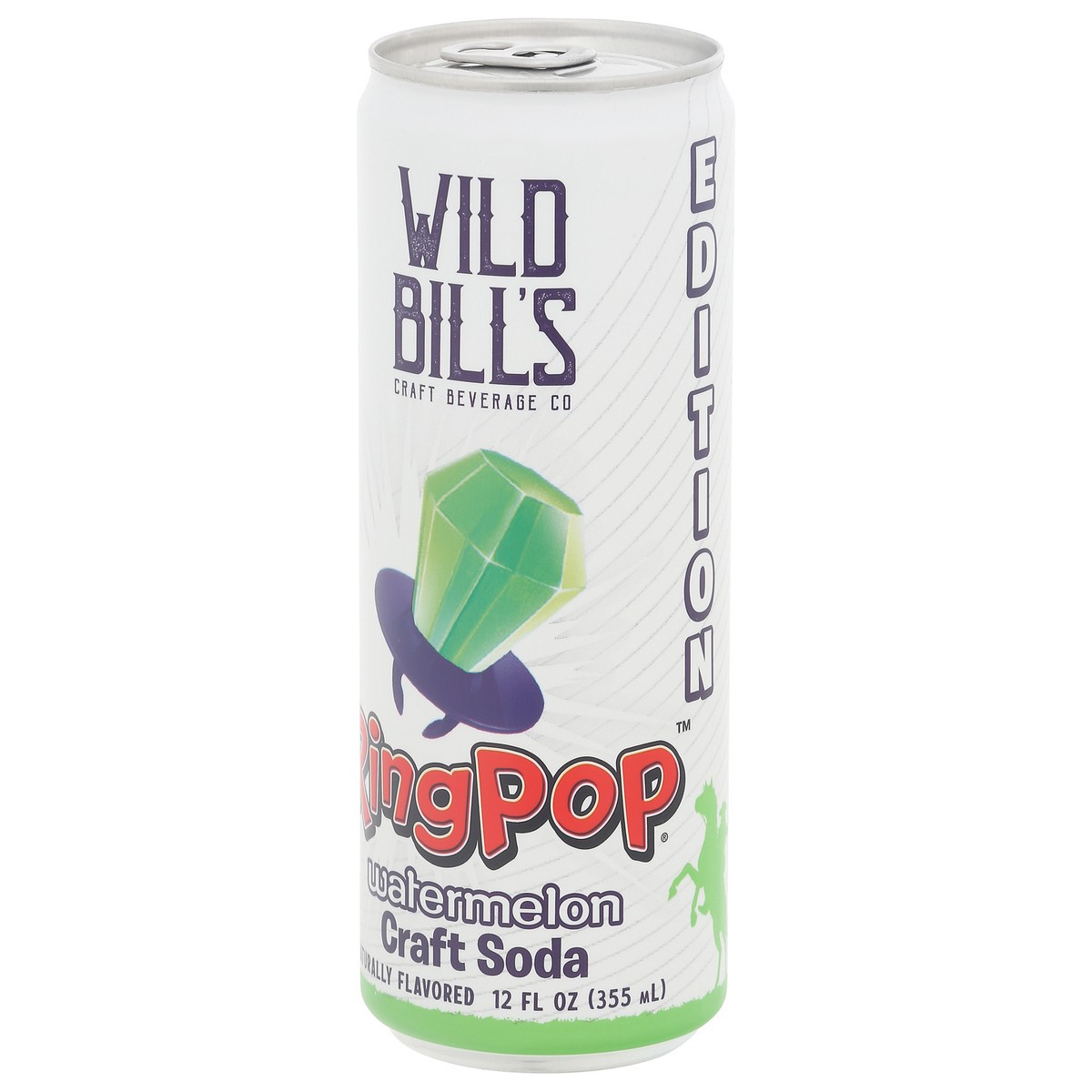 slide 5 of 14, Wild Bills Soda Ring Pop Watermelon, 12 oz