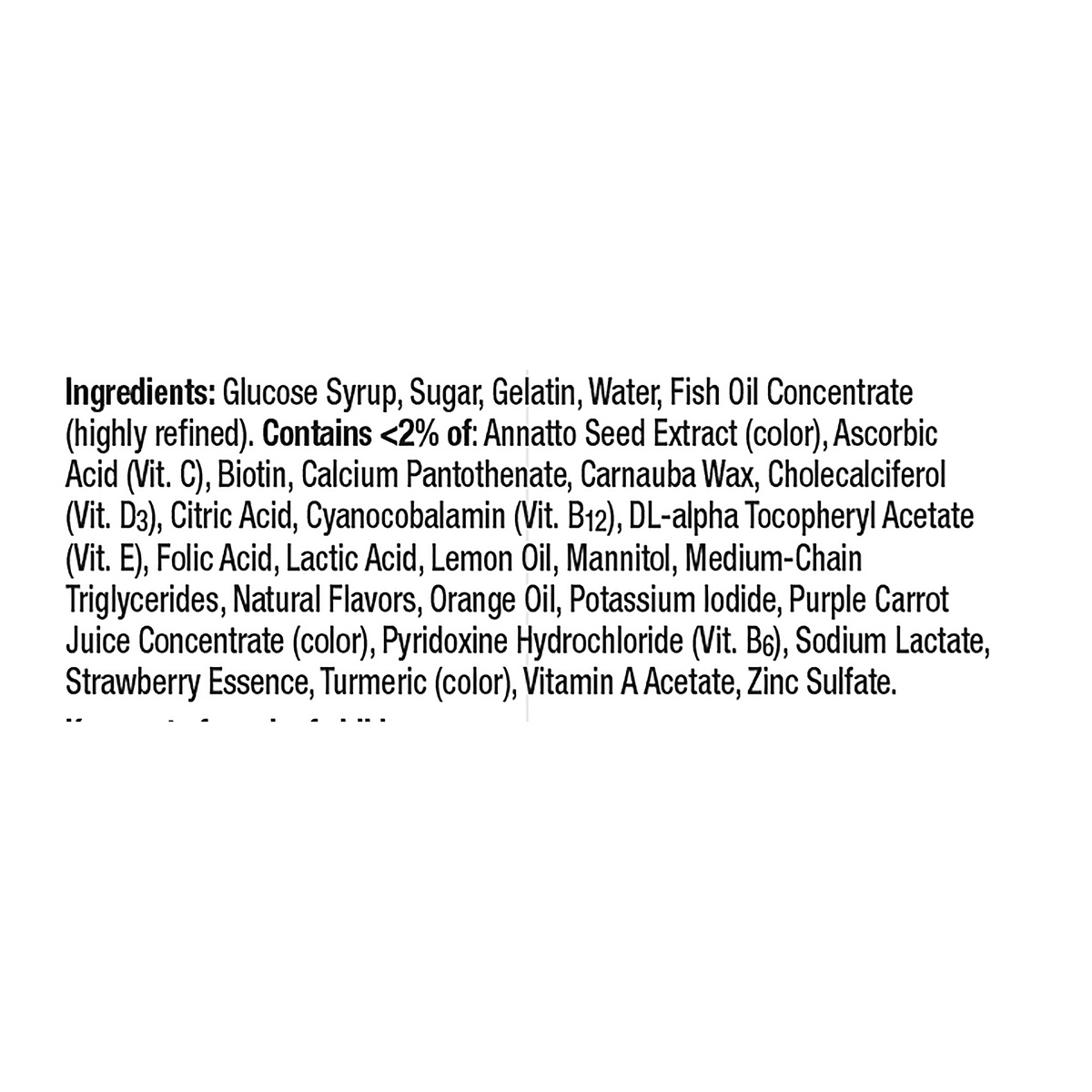 slide 2 of 6, Centrum MultiGummies Multi & Omega-3 Dietary Supplement - Strawberry Lemon & Orange, 100 ct