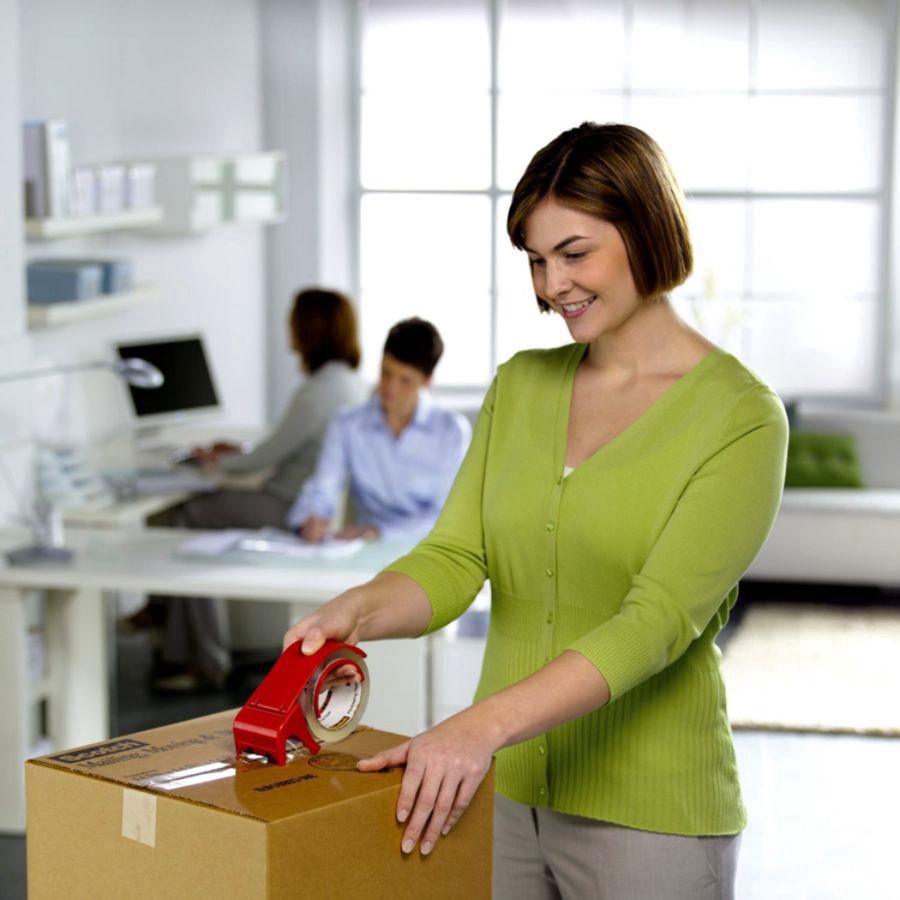 slide 4 of 8, Scotch Tough Grip Moving Packing Tape, Clear, 6 ct