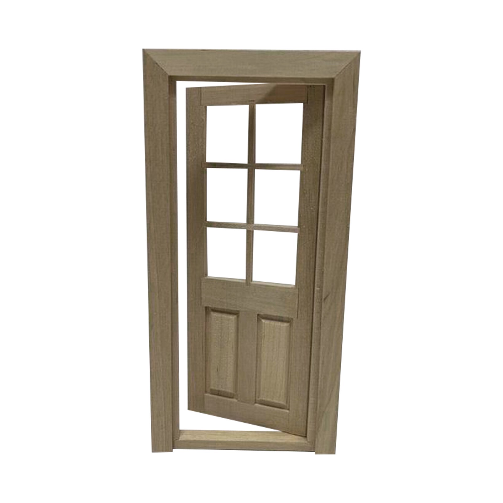 slide 3 of 3, Miniature Door With Window By Make Market, 7.3 in x 3.5 in x 0.4 in