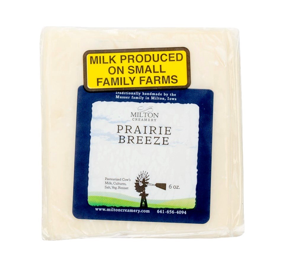 slide 1 of 1, Milton Creamery Prairie Breeze Cheese, 6 oz