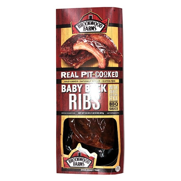 slide 1 of 1, Sweet Carolina BBQ Sauce Baby Back Ribs, 24 oz