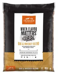 Traeger Premium Hardwood Oak & Whiskey Blend Pellets 18 lb