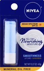 Nivea Broad Spectrum SPF 15 Lip Care + Sunscreen 0.17 oz