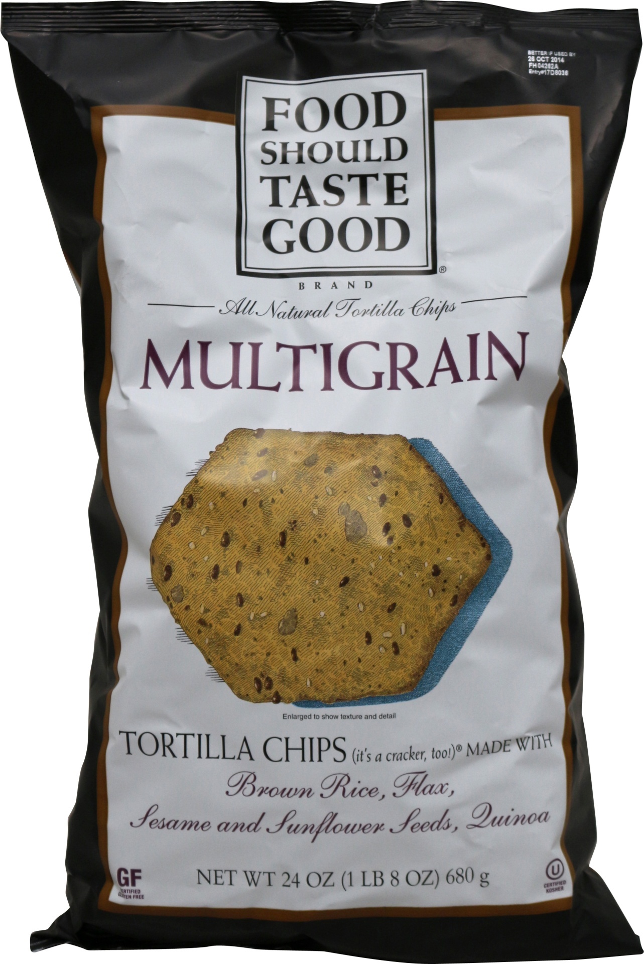 slide 1 of 1, Food Should Taste Good Multigrain Tortilla Chips, 24 oz