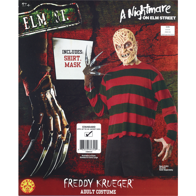 slide 1 of 1, Rubie's Costume Rubies Costume Co. Nightmare On Elm Street Fredy Costume, 1 ct