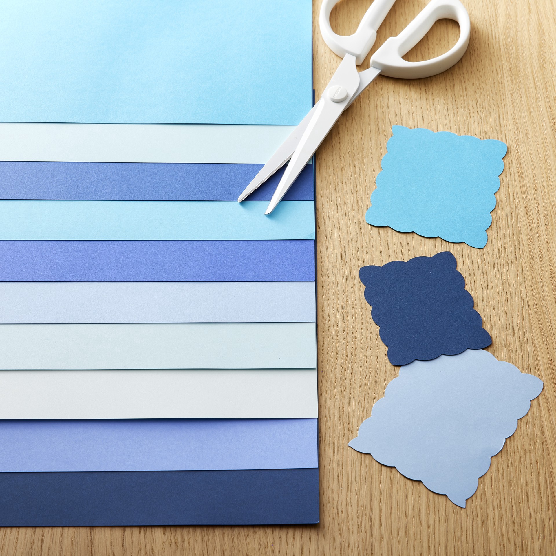 slide 2 of 3, Blue Palette 12" X 12" Cardstock Paper By Recollections, 100 Sheets, 12 in x 12 in