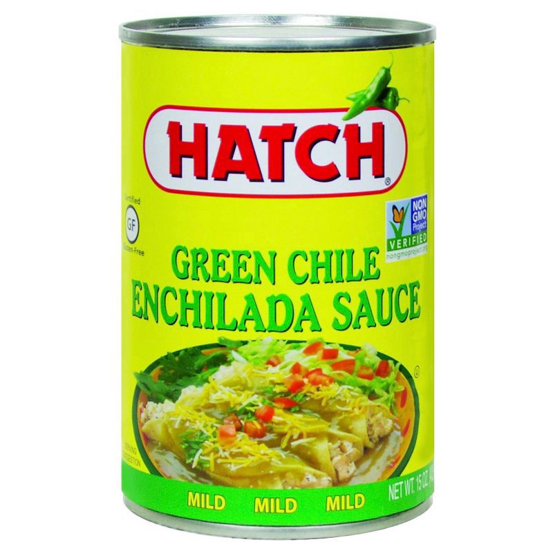 slide 1 of 4, Hatch Mild Green Chile Enchilada Sauce 15 oz, 15 oz