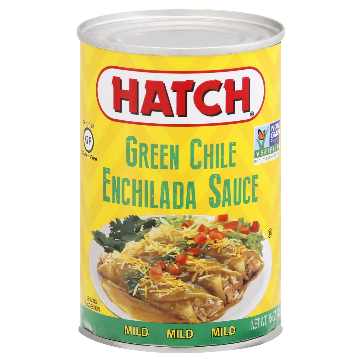 slide 1 of 1, Hatch Mild Green Chile Enchilada Sauce, 15 oz