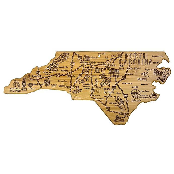 slide 1 of 1, Totally Bamboo North Carolina Destination Cutting Board, 1 ct