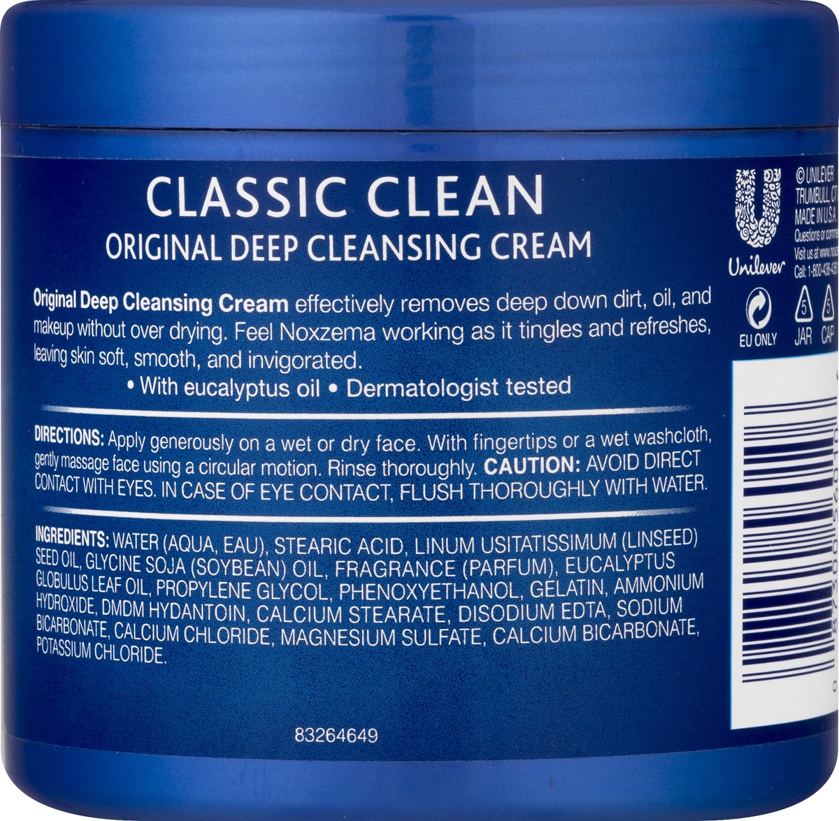 slide 9 of 10, Noxzema Classic Clean Original Cleansing Cream 12.0 oz, 12 oz
