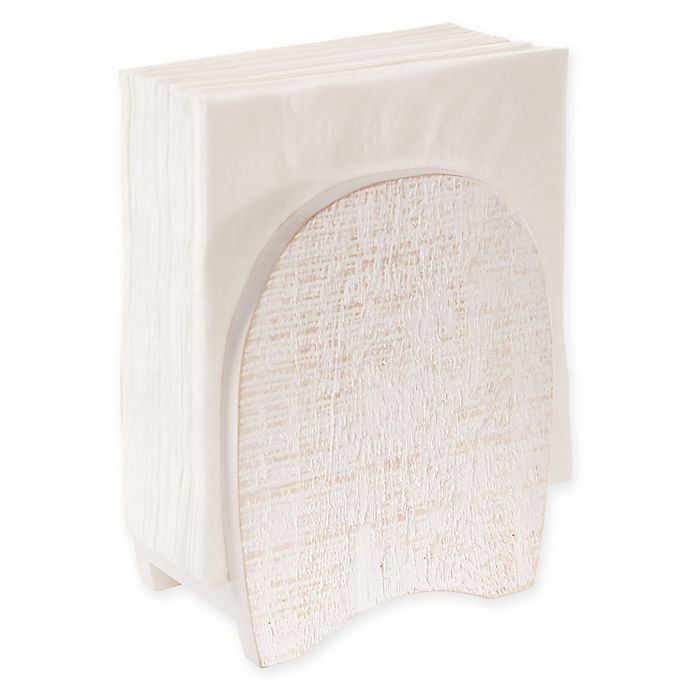 slide 1 of 1, Kamenstein White-Washed Napkin Holder, 1 ct