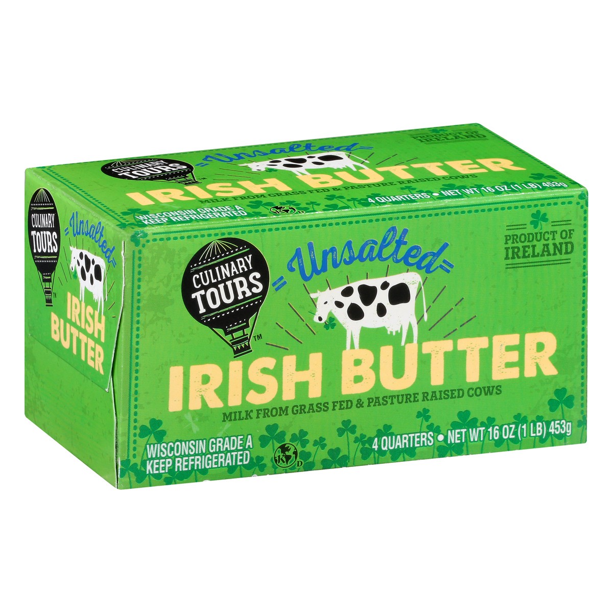 slide 2 of 12, Culinary Tours Unsalted Irish Butter 4 ea, 16 oz