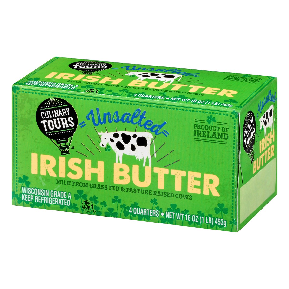 slide 3 of 12, Culinary Tours Unsalted Irish Butter 4 ea, 16 oz