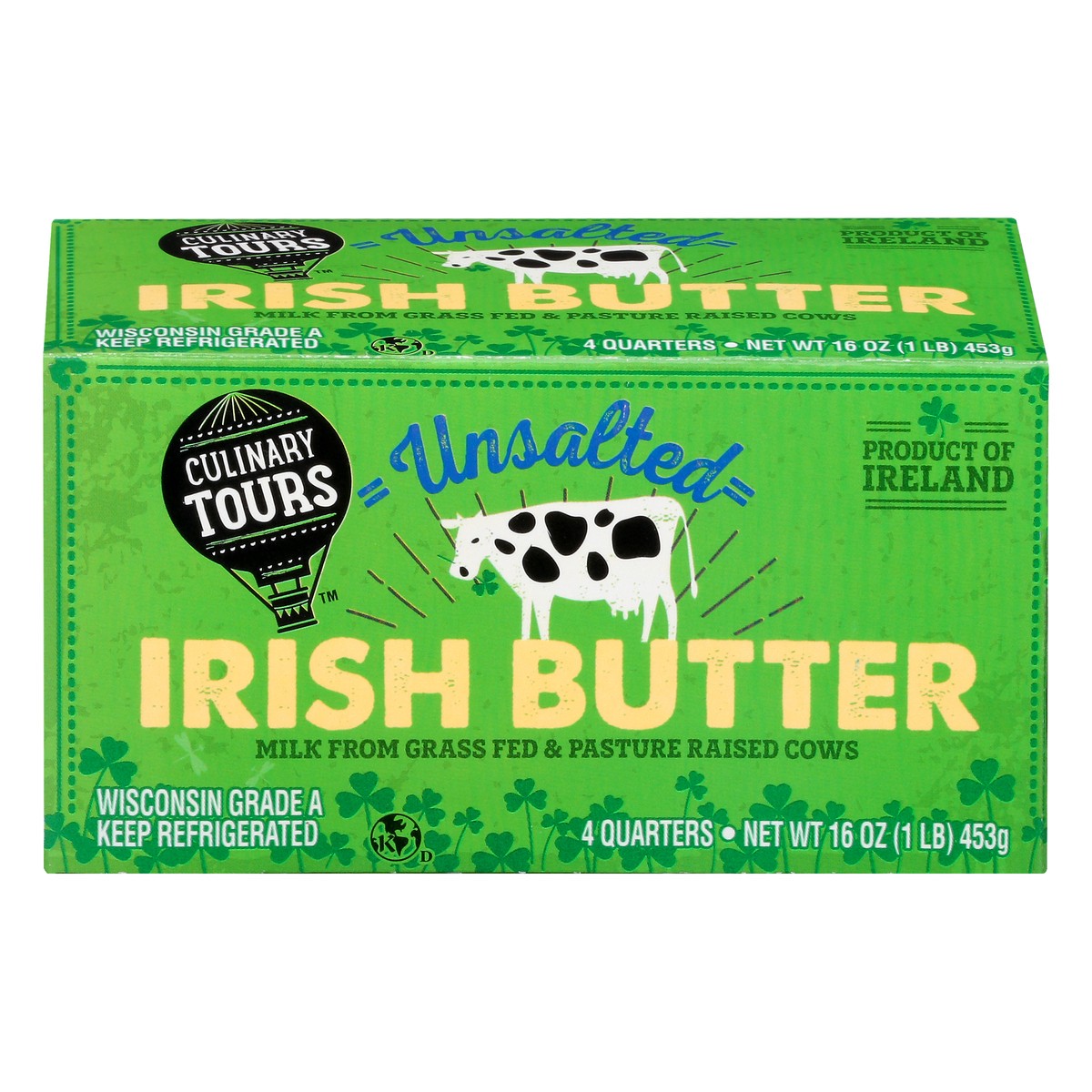 slide 1 of 12, Culinary Tours Unsalted Irish Butter 4 ea, 16 oz