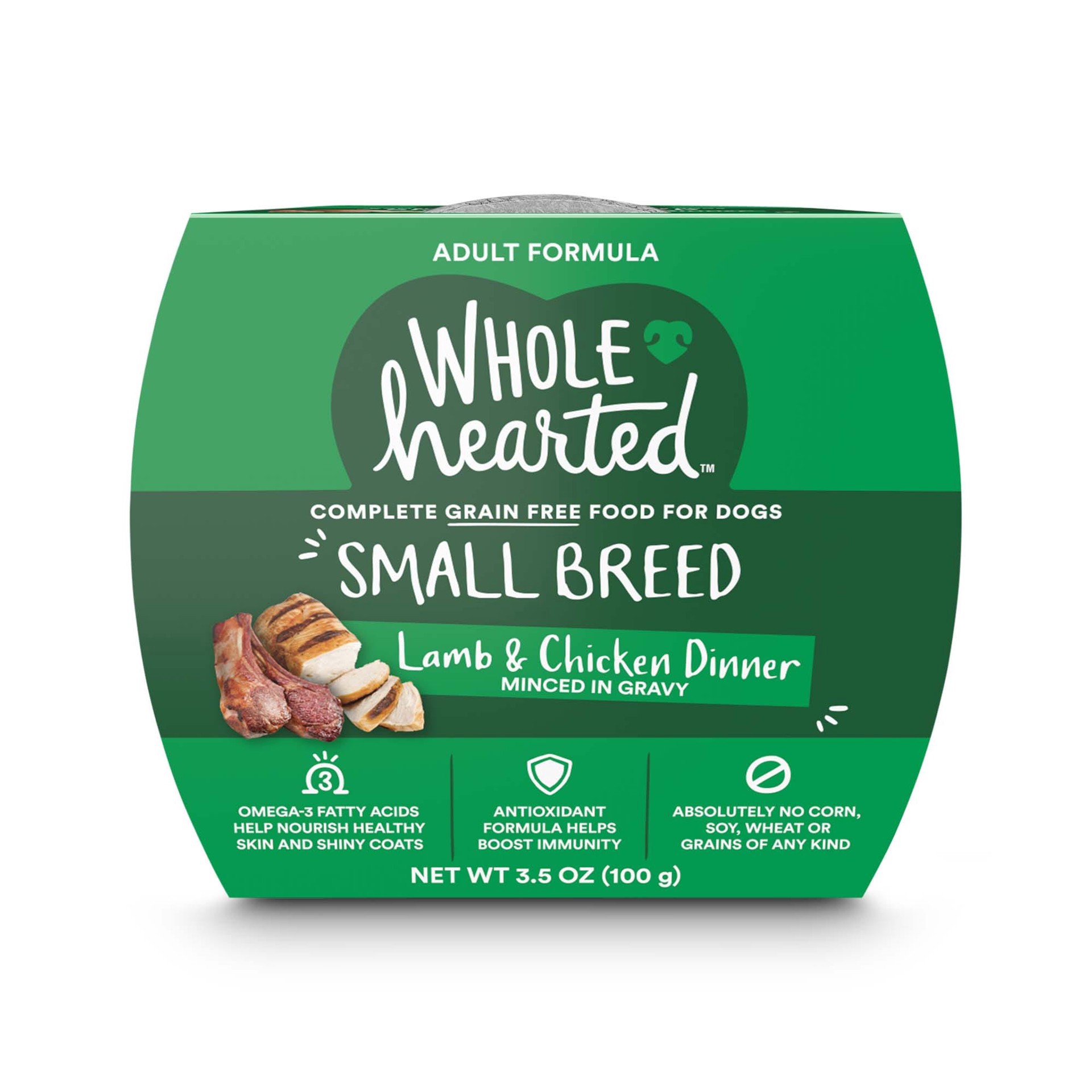 slide 1 of 6, WholeHearted Whd-Dog 3.5z Cup Lamb & Chkn, 1 ct