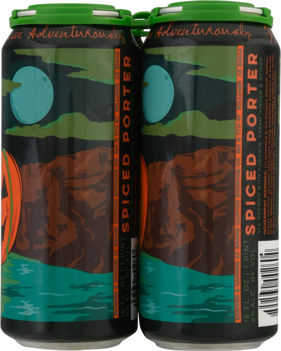slide 5 of 9, Grand Canyon Pumpkin Springs Spice Porter Beer 4-16 fl oz Cans, 4 ct