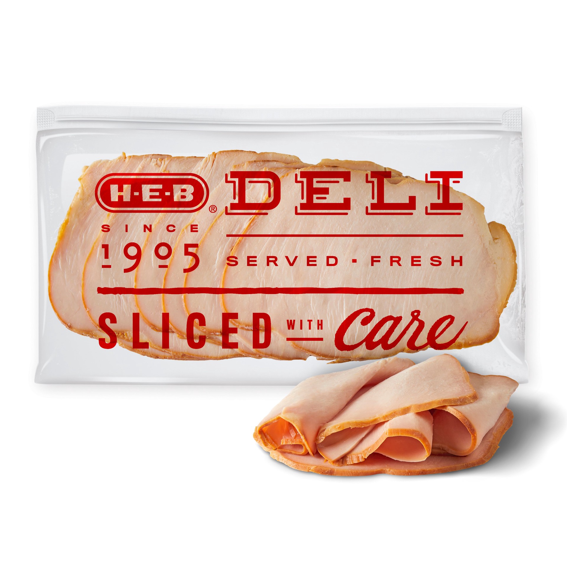 slide 1 of 1, H-E-B Deli Honey-Smoked Turkey Breast, Sandwich Sliced, per lb