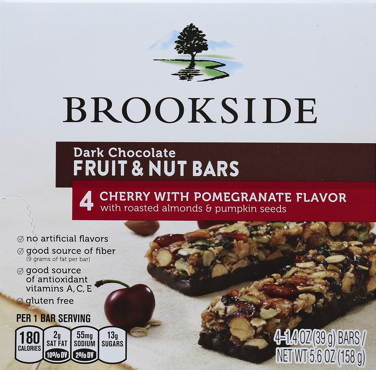 slide 5 of 6, Brookside Fruit & Nut Bars 4 ea, 4 ct