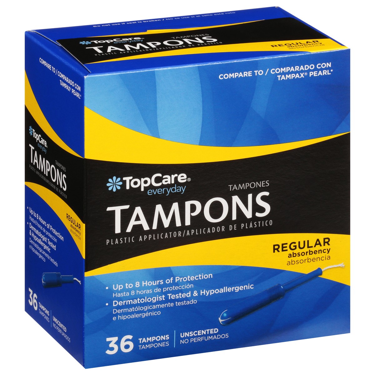 slide 2 of 9, TopCare Tampons, 36 ct