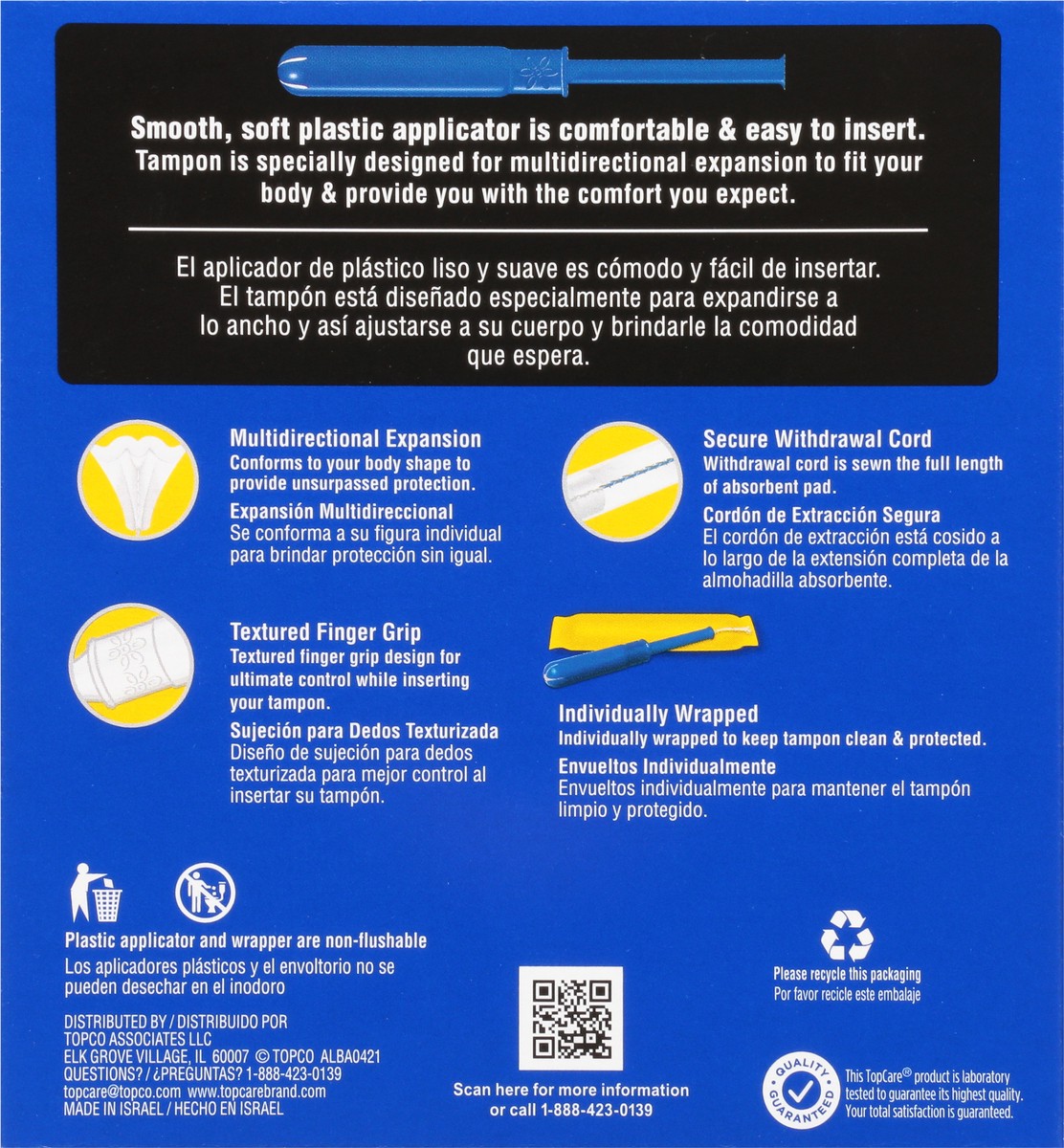 slide 5 of 9, TopCare Tampons, 36 ct