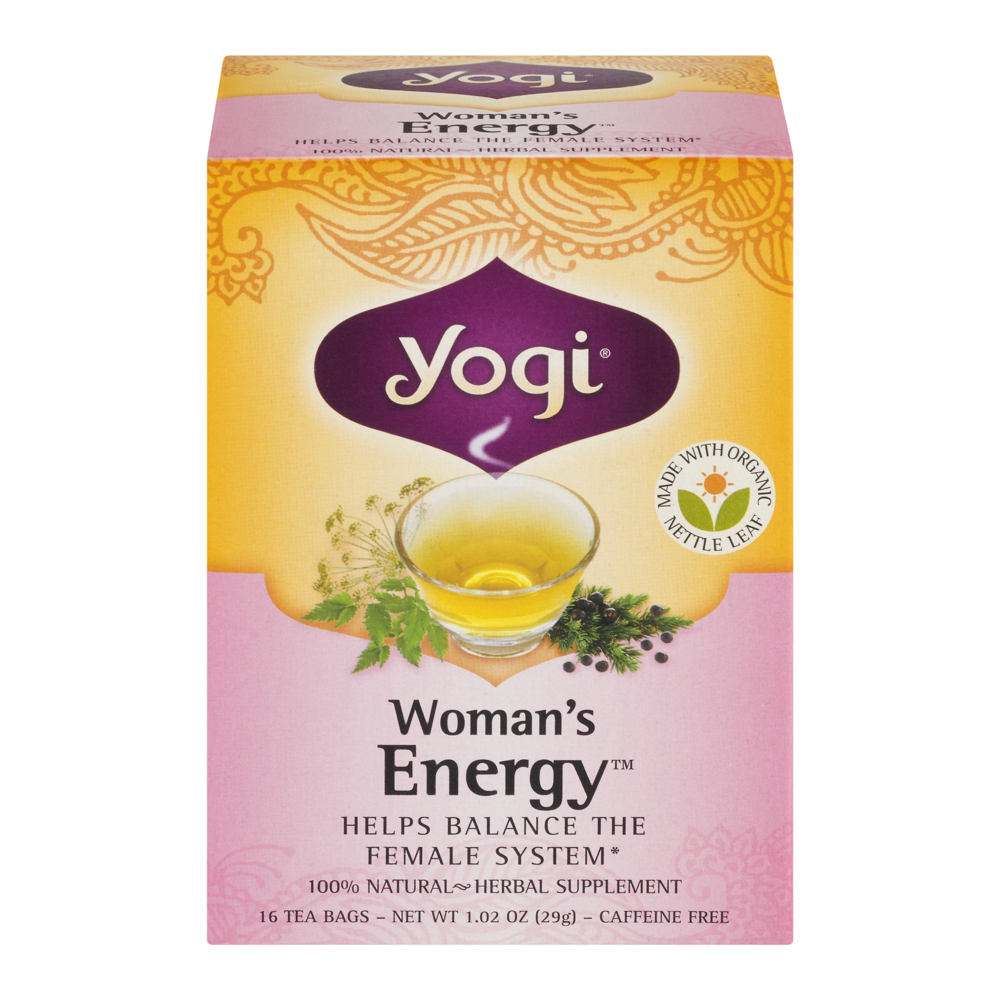 slide 1 of 1, East West Tea Company Yogi Woman's Energy Tea, 16 ct; 1.02 oz