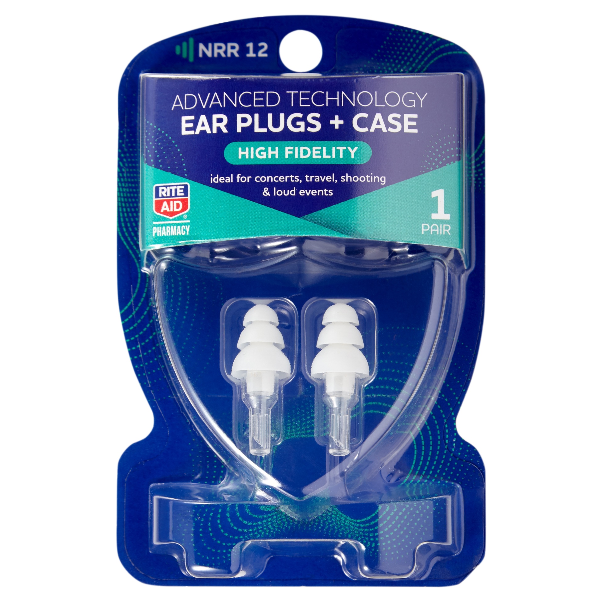 slide 1 of 3, Rite Aid Ra Ear Plugs High Fid 1Pr, 1 ct