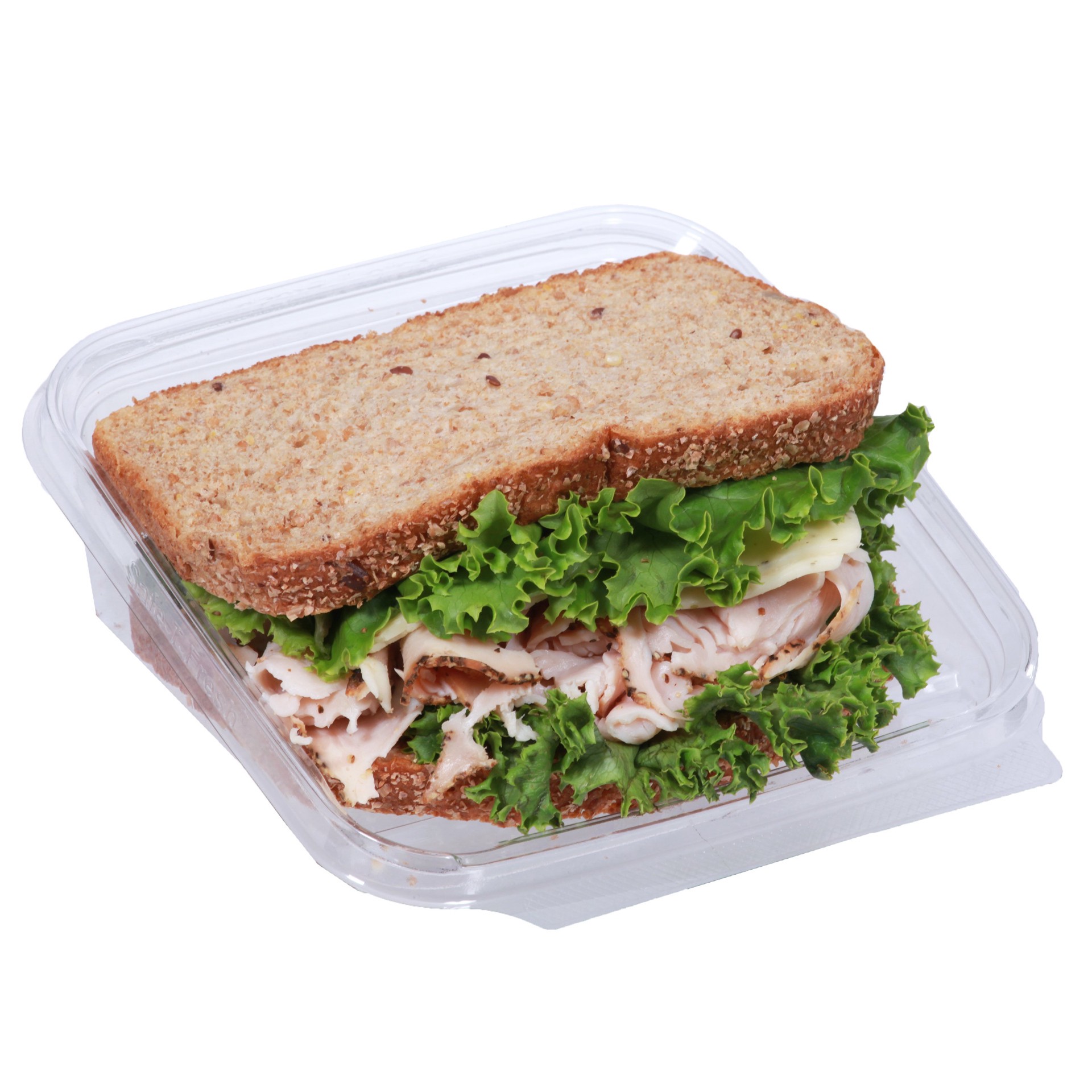 slide 1 of 1, Meal Simple by H-E-B Peppercorn Turkey Pesto Jack Cheese Sandwich, 8 oz