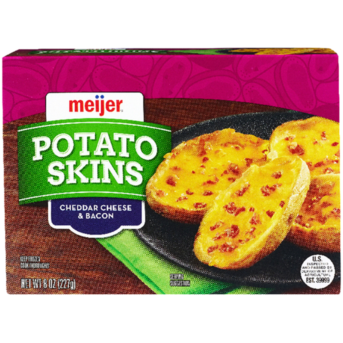 slide 1 of 1, Meijer Potato Skins, 8 oz